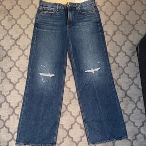Rag & Bone Logan mid-rise wide leg jean
